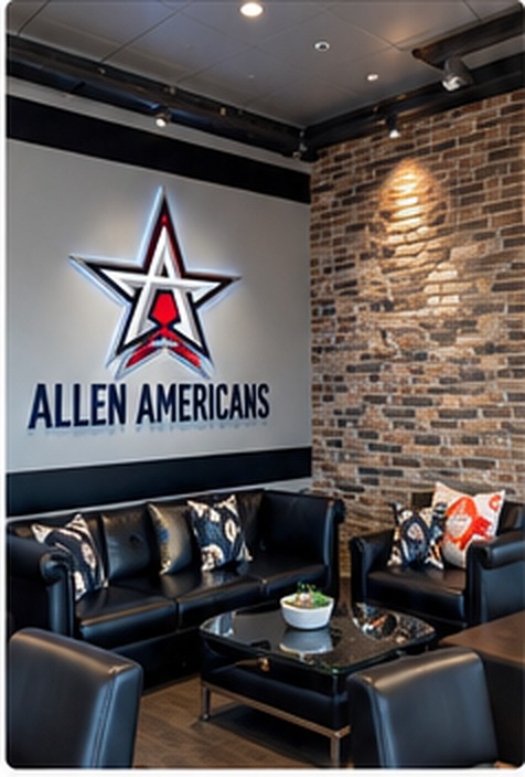 Allen Americans Professional Hockey Club lounge project