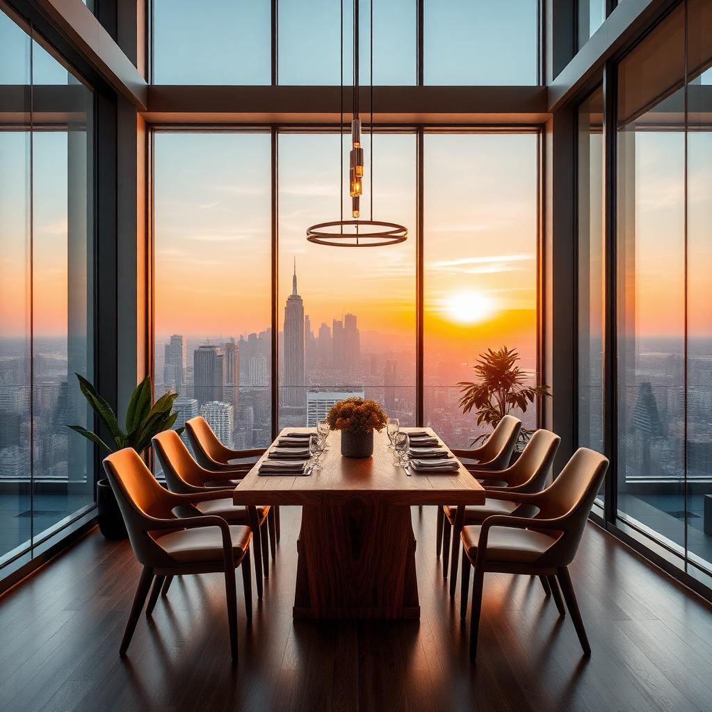 Modern dining room interior