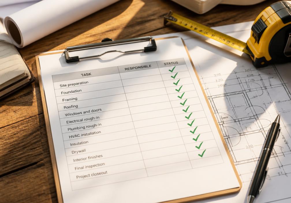 CMP project plan checklist