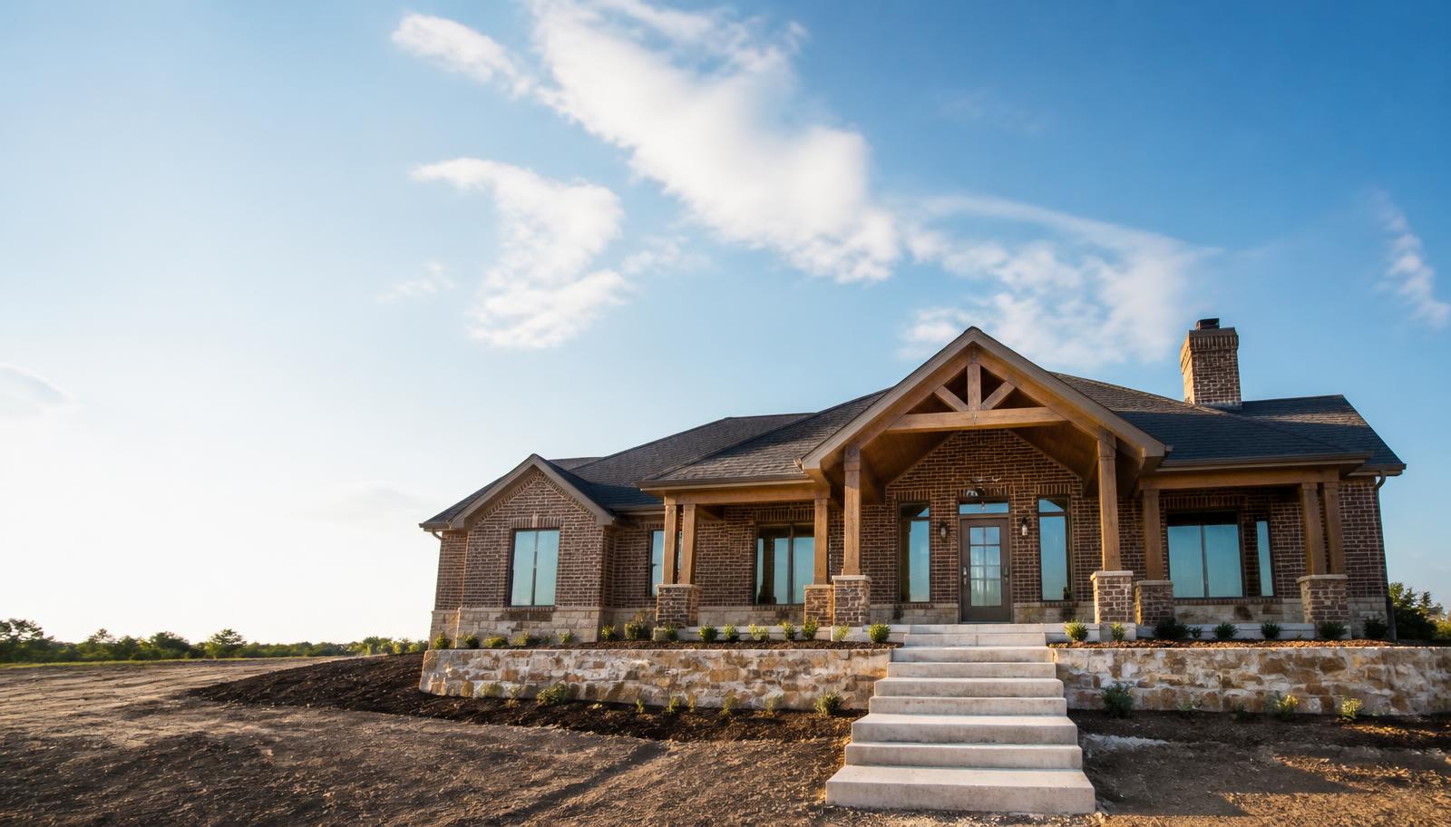 Newly completed North Texas home